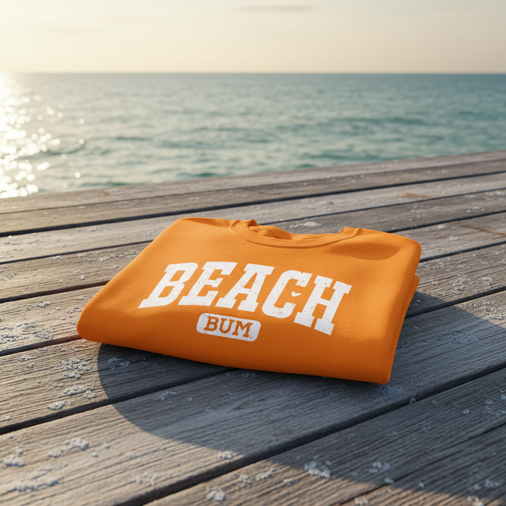Safety Orange Beach Bum Folded