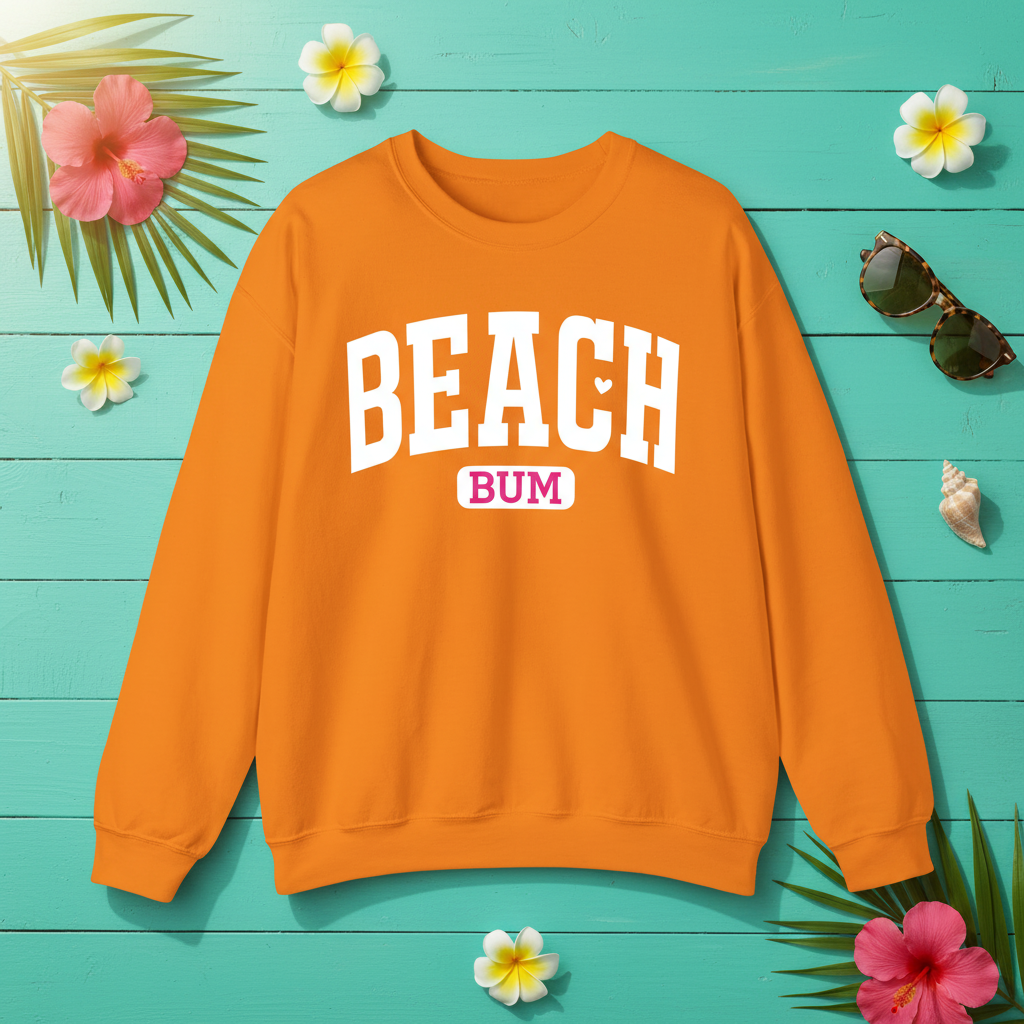 Safety Orange Beach Bum Front