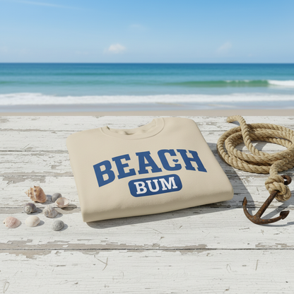 Sand Beach Bum Blue Dock Background