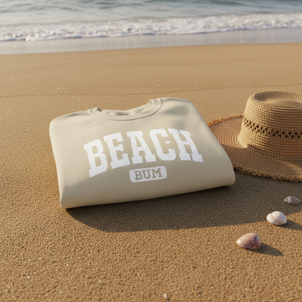 Sand Beach Bum Folded