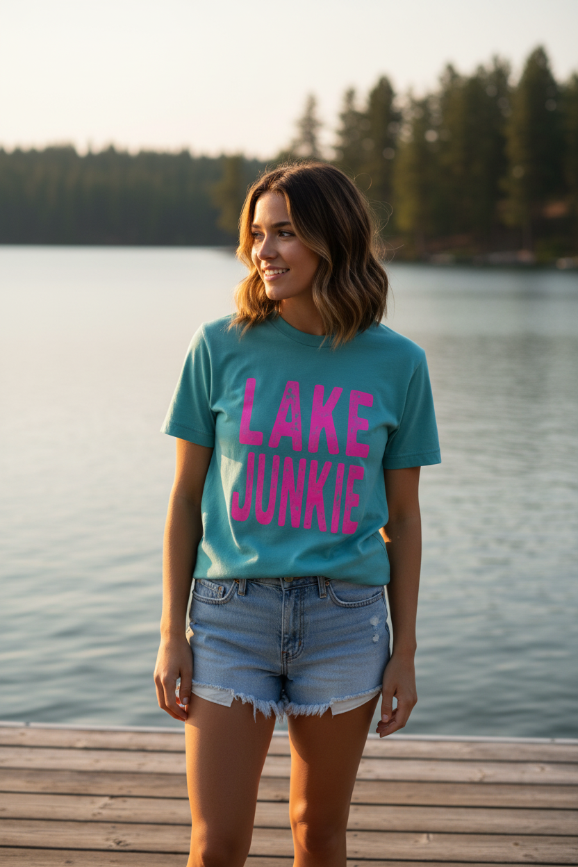 Seafoam Lake Junkie Woman Lifestyle