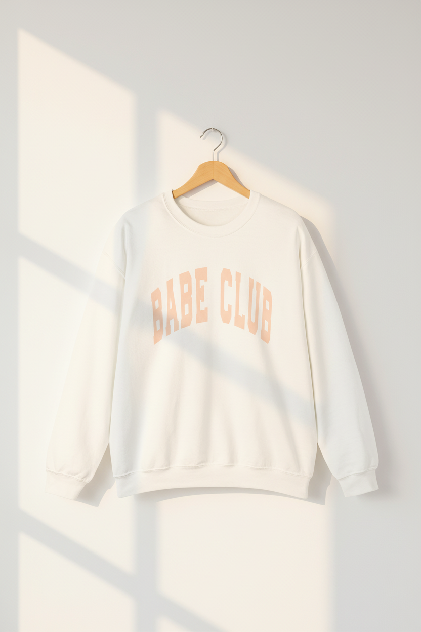 White Babe Club Hanging